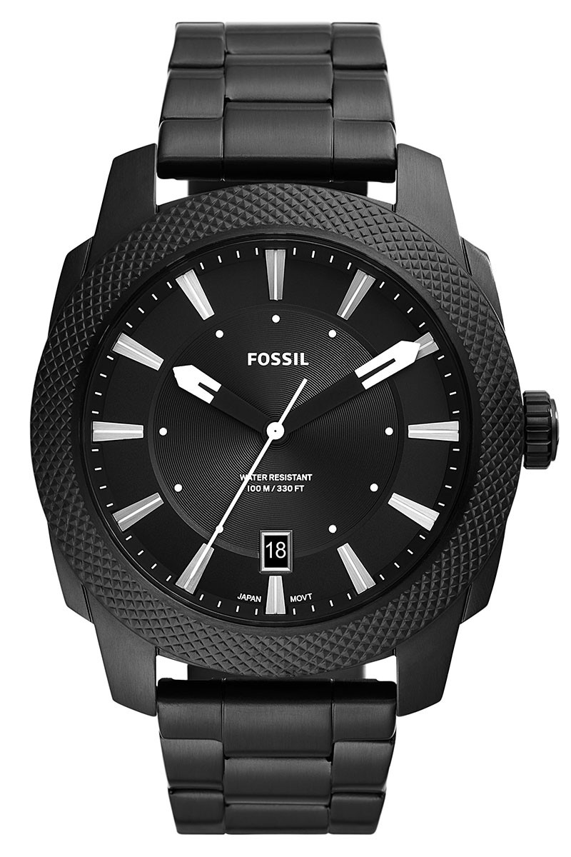 Fossil FS5971: Muški ručni sat iz kolekcije Machine sa crnim brojčanikom i crnom narukvicom