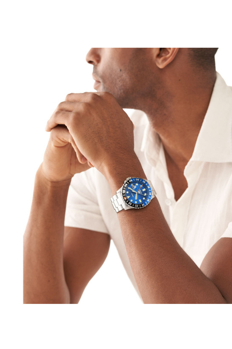 Fossil FS5991: Muški ručni sat sa plavim brojčanikom i GMT funkcijom - Слика 2